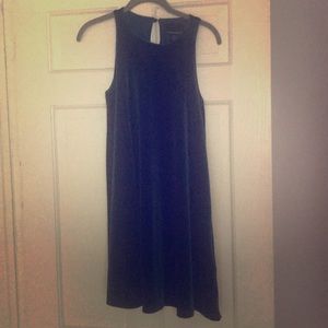 Cynthia rowley teal velvet swing dress xs